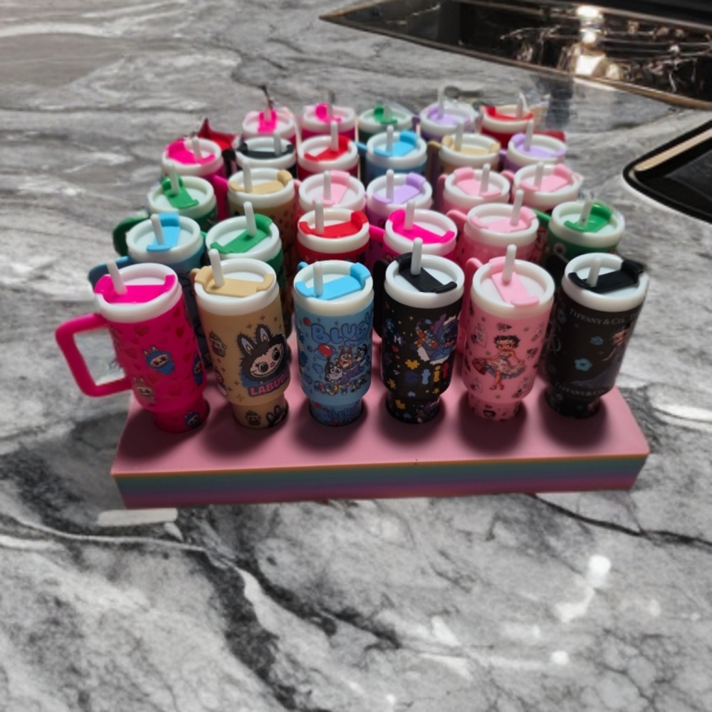 Colorful Cartoon-Themed Tumblers Set